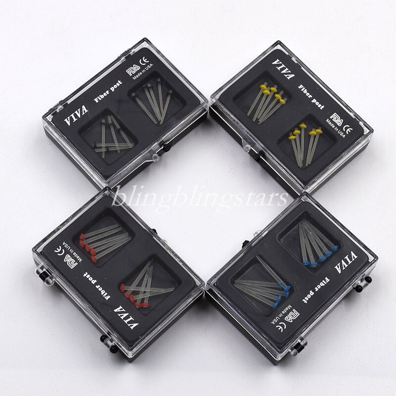 100*Dental Fiber Post Glass Quartz Teeth Restorative 1.0 1.2 1.4 1.6 1.8mm Posts