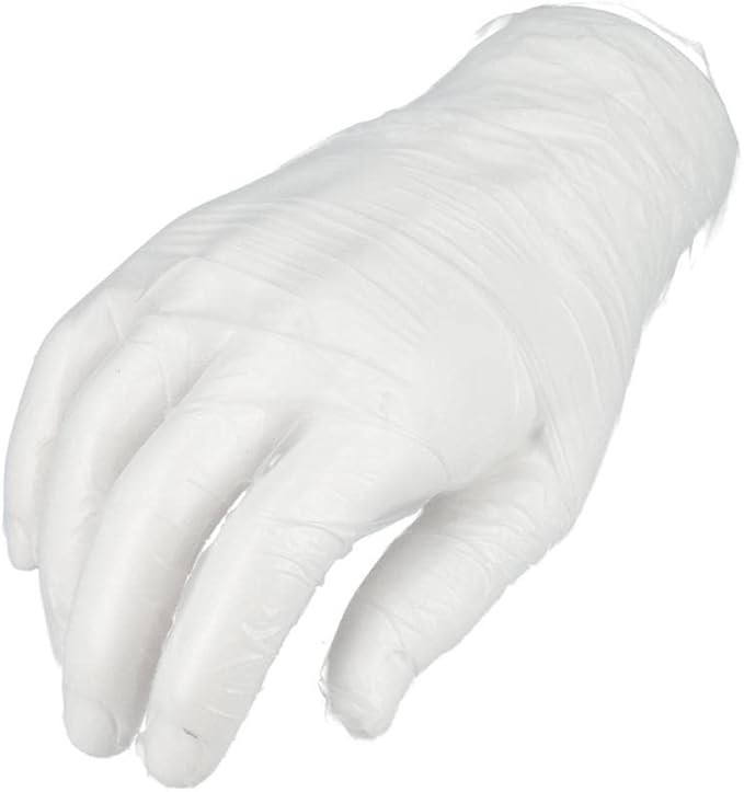 Powder Free Vinyl Gloves Food Service (Latex Nitrile Free) 2XL Clear 1000 Pieces