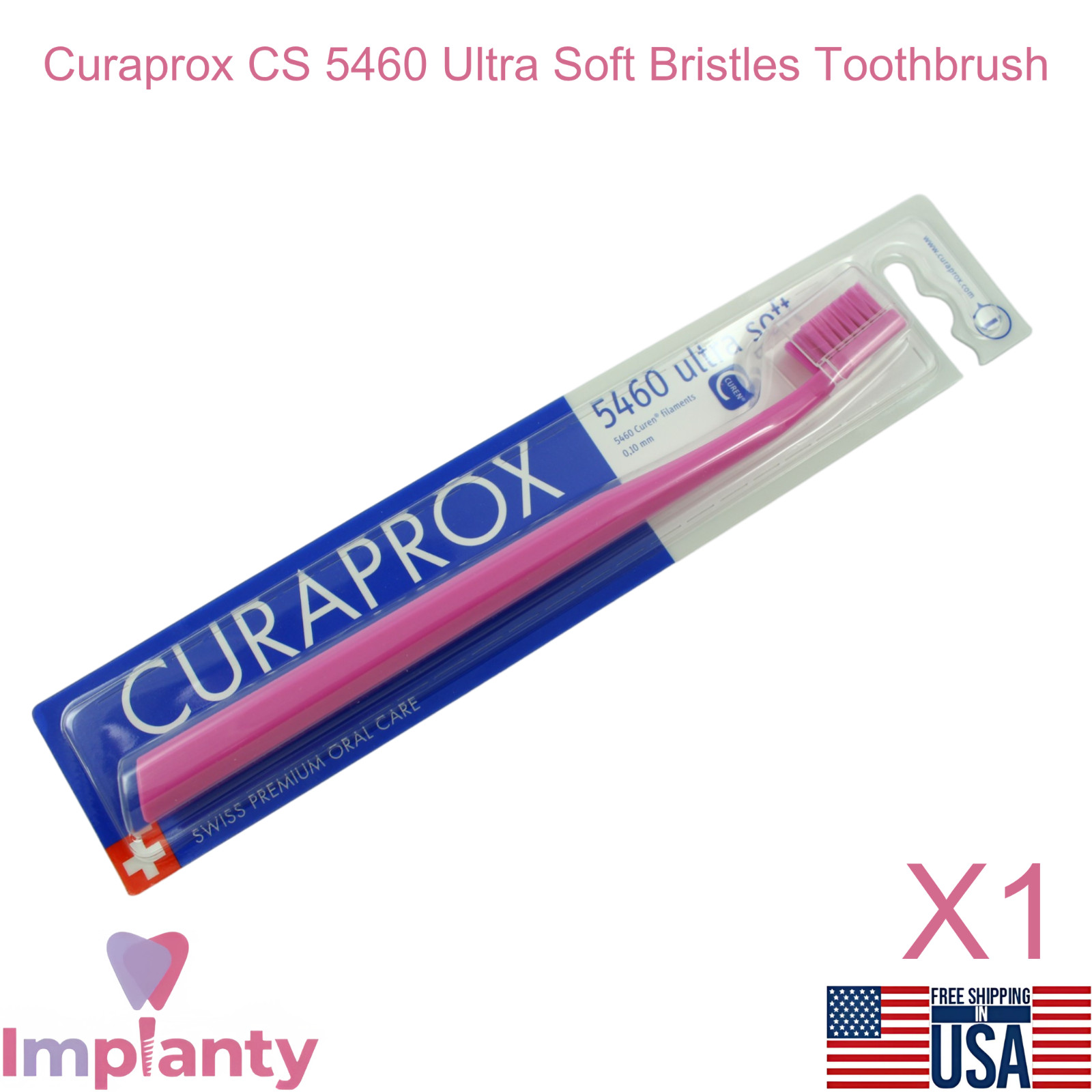 Curaprox Ultra Soft Dental Toothbrush CS 5460 Plaque Removal Gentle Cleaning