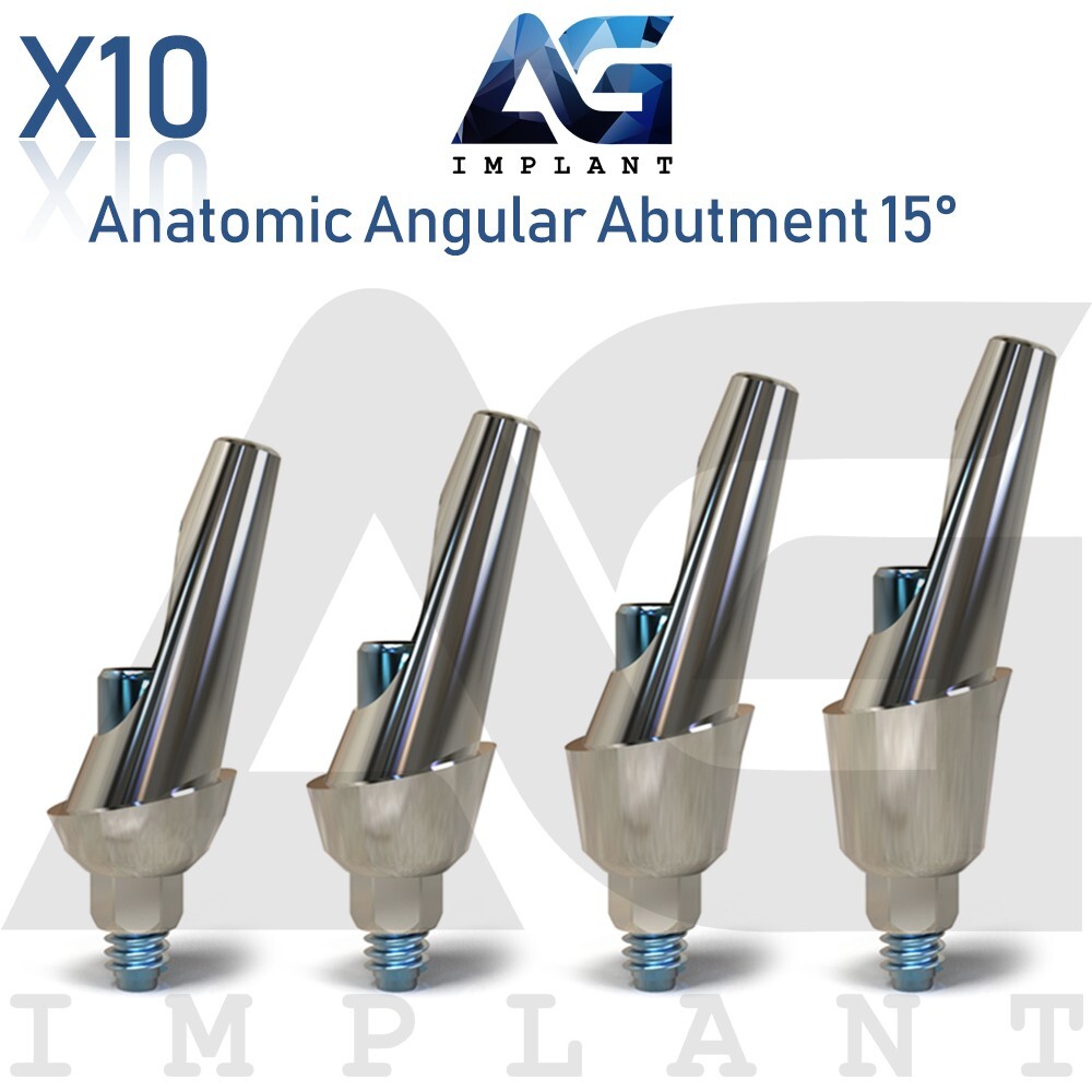 10 Anatomic Angular Prosthetic 15° Aesthetic Titanium Int Hex 2.42mm