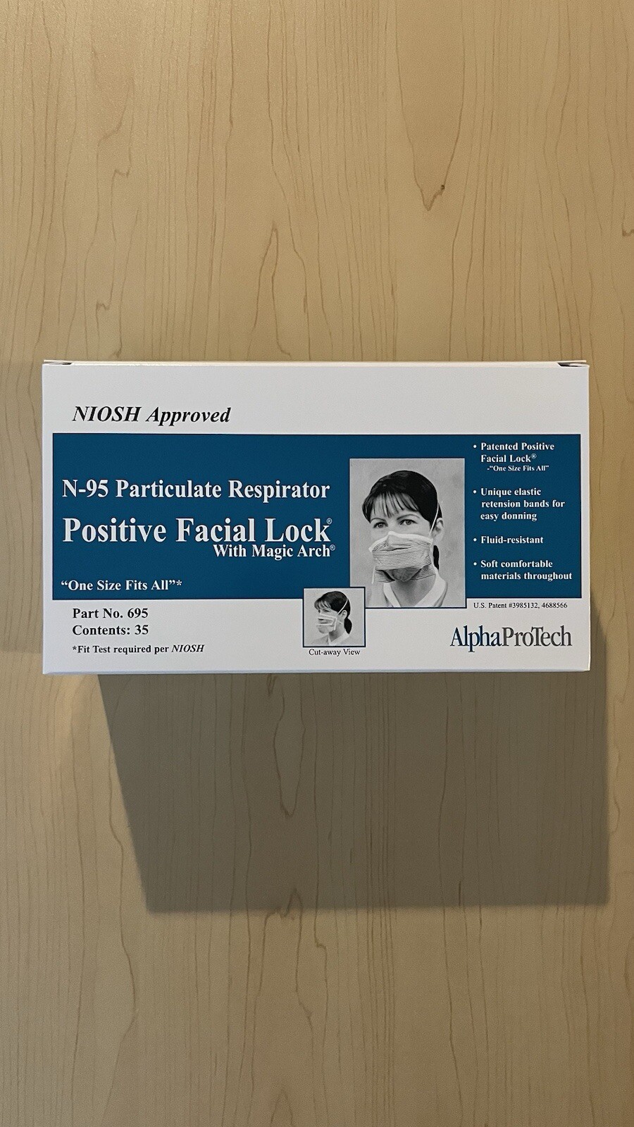 Alpha ProTech Positive Facial Lock N-95 Respirator/Surgical Face Masks (35)