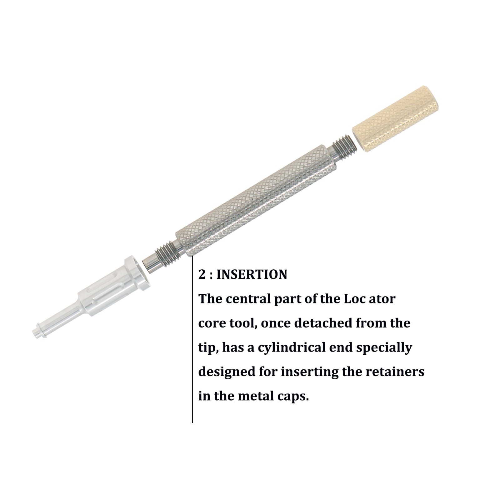 US Overdenture Attachment Locator Remove Core Tool 3-in-1 Multifunction