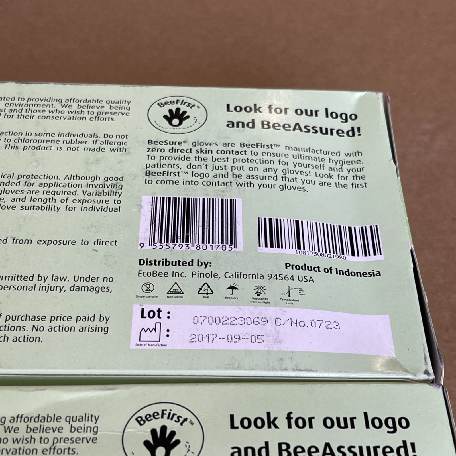 400 New BeeSure BE1187 NeoGrene Chloroprene Powder Free Exam Gloves Medium 2×200