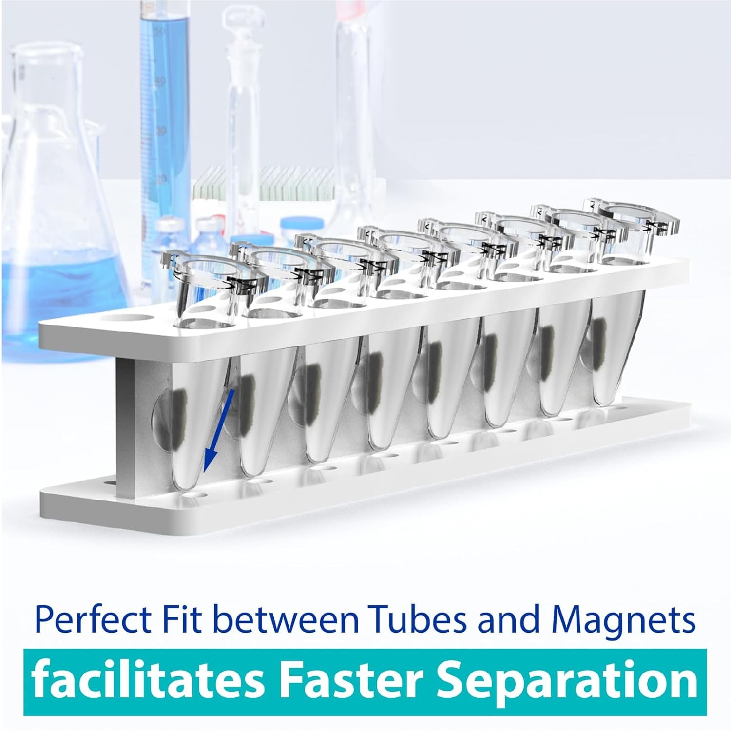 Magnetic rack separator 1.5mL Eppendorf tubes for DNA, RNA, purification