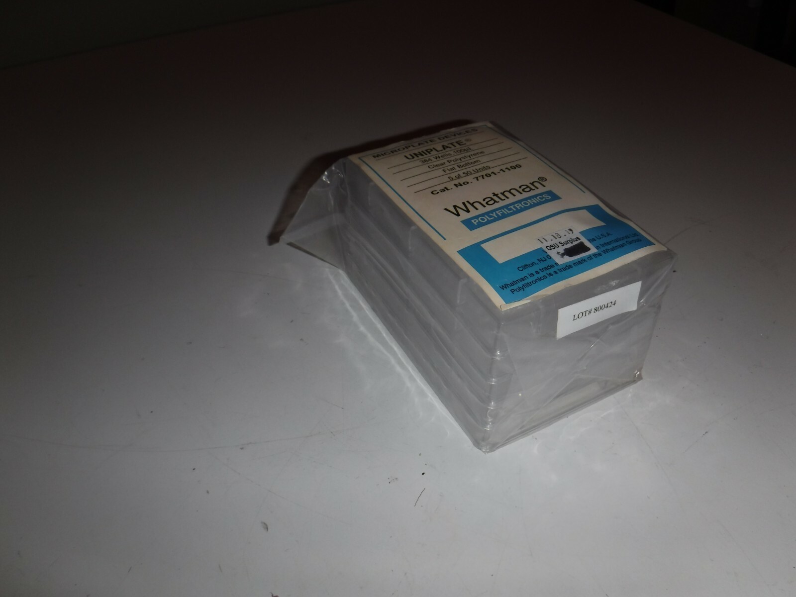Whatman Uniplate 7701-1100 384-Wells 100uL (lot of 5)