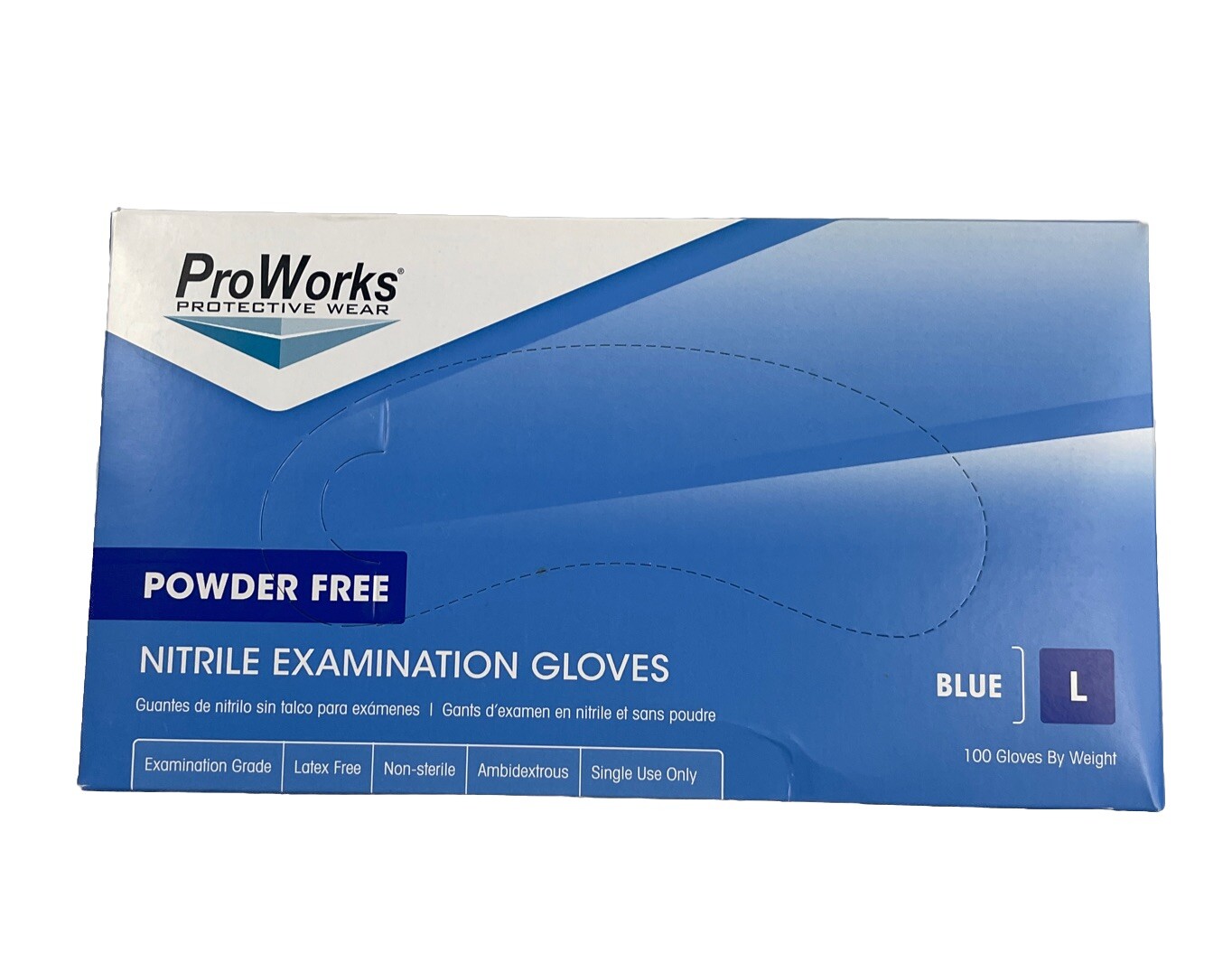 ProWorks NPF Nitrile Powder Free Exam Gloves (gln106fl)