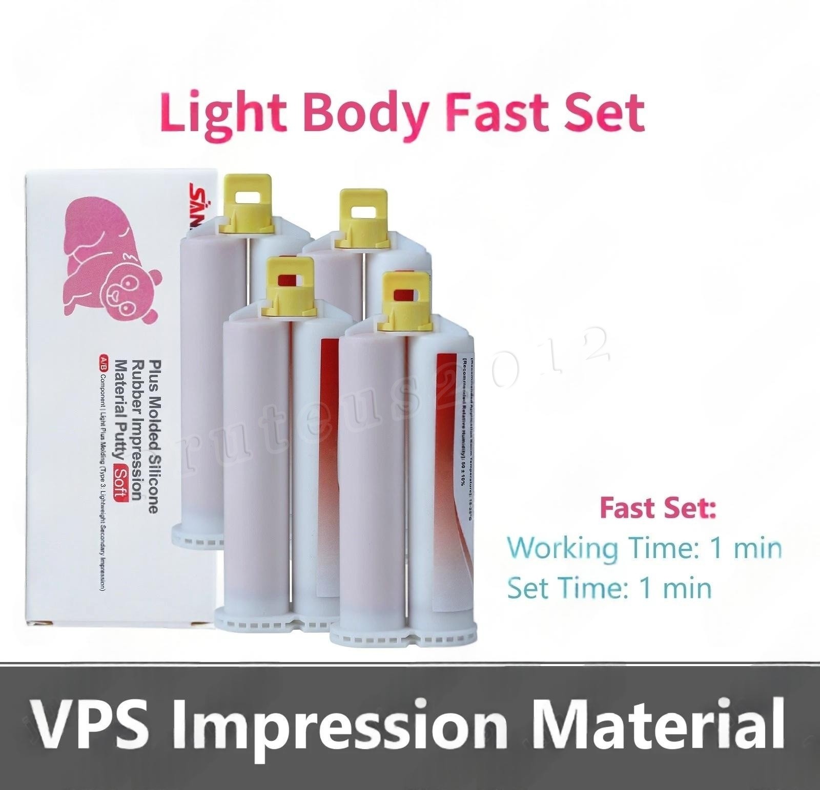 Dental Impression Material, VPS Heavy & Light Body, Fast & Regular (Choose Qtys)