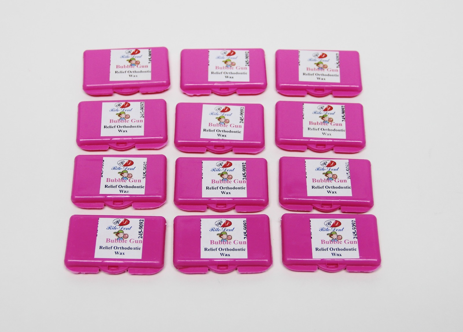 ORTHODONTIC RELIEF WAX FOR BRACES BRACKETS GUM DENTAL IRRITATION FLAVORED 12PK