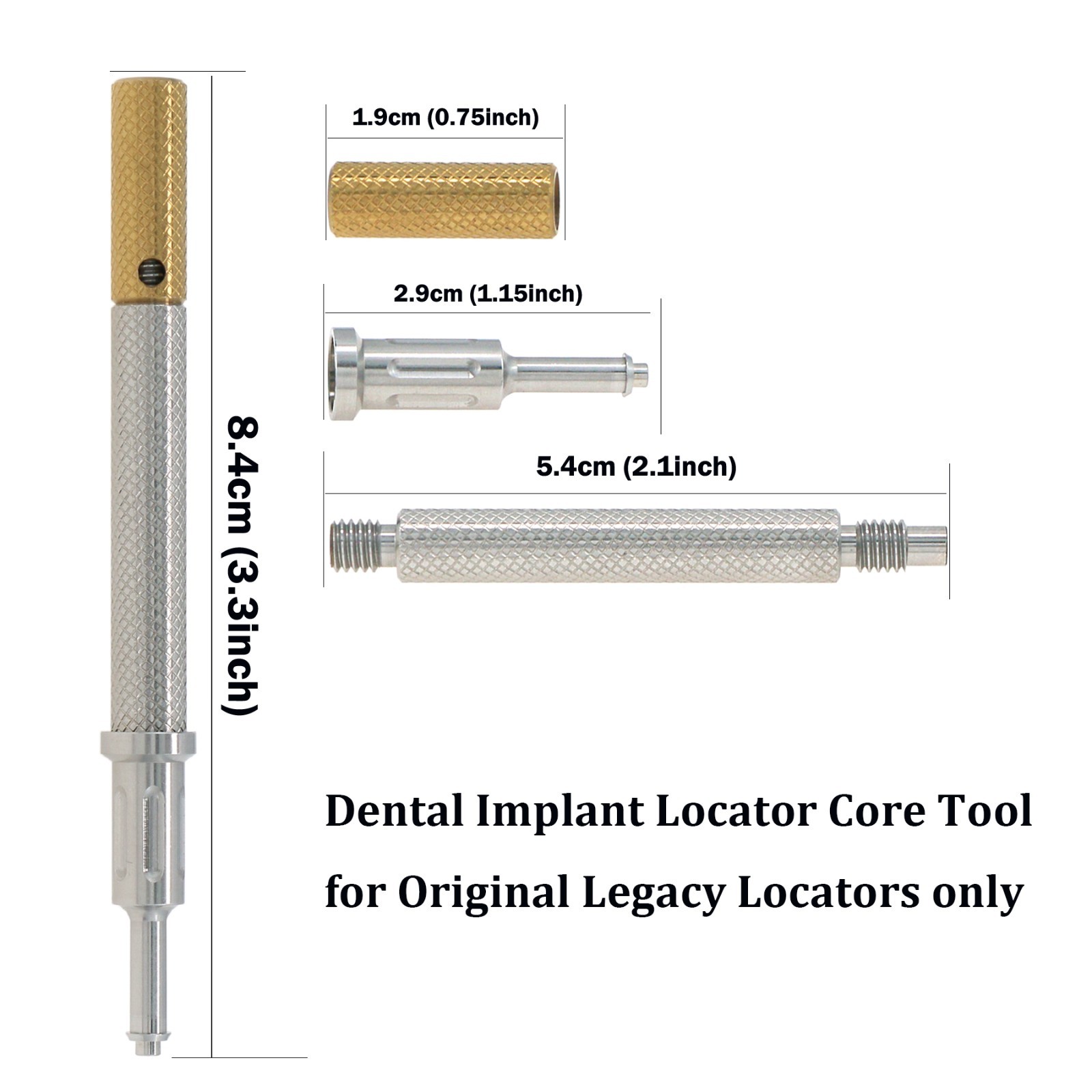 US Overdenture Attachment Locator Remove Core Tool 3-in-1 Multifunction