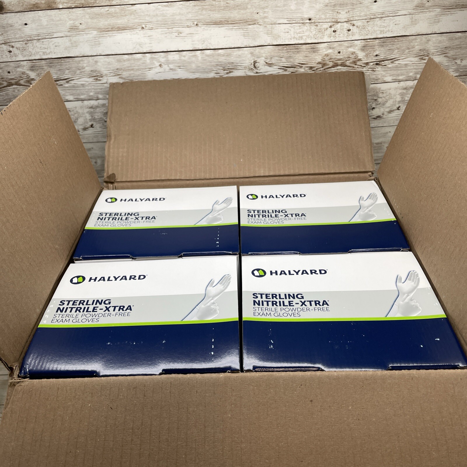 1 CASE Halyard Sterling Nitrile-Xtra Powder-Free Exam Gloves, Size: LG Exp: 3/26
