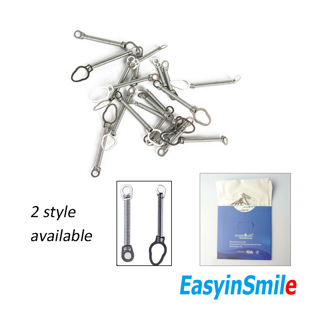 Dental Closed Coil Spring 6/9/12mm for Orthodontic Brackets Archwire Easyinsmile