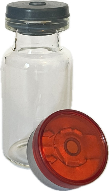 10mL Clear Vials (25) Flip Top Seals (BUYER SEALS W/CRIMPING TOOL NOT INCLUDED)