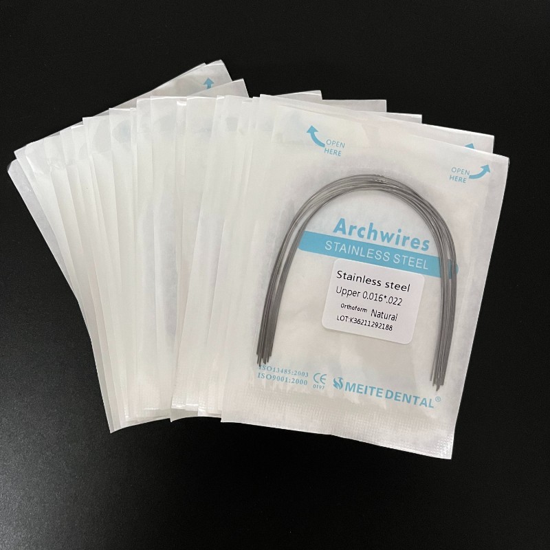 60 Packs Dental Ortho Stainless Steel/NIti Super Elastic Arch Wires Rectangular
