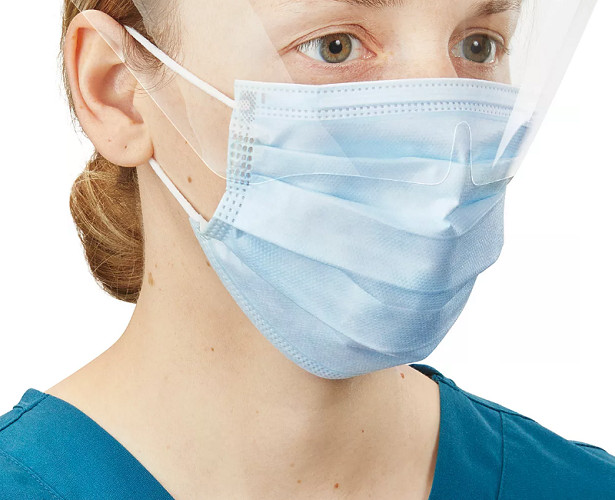 PROCEDURE FACE MASKS WITH EYE SHIELD ( Splash ShieldZ ) 25/BX DEROYAL 23-410