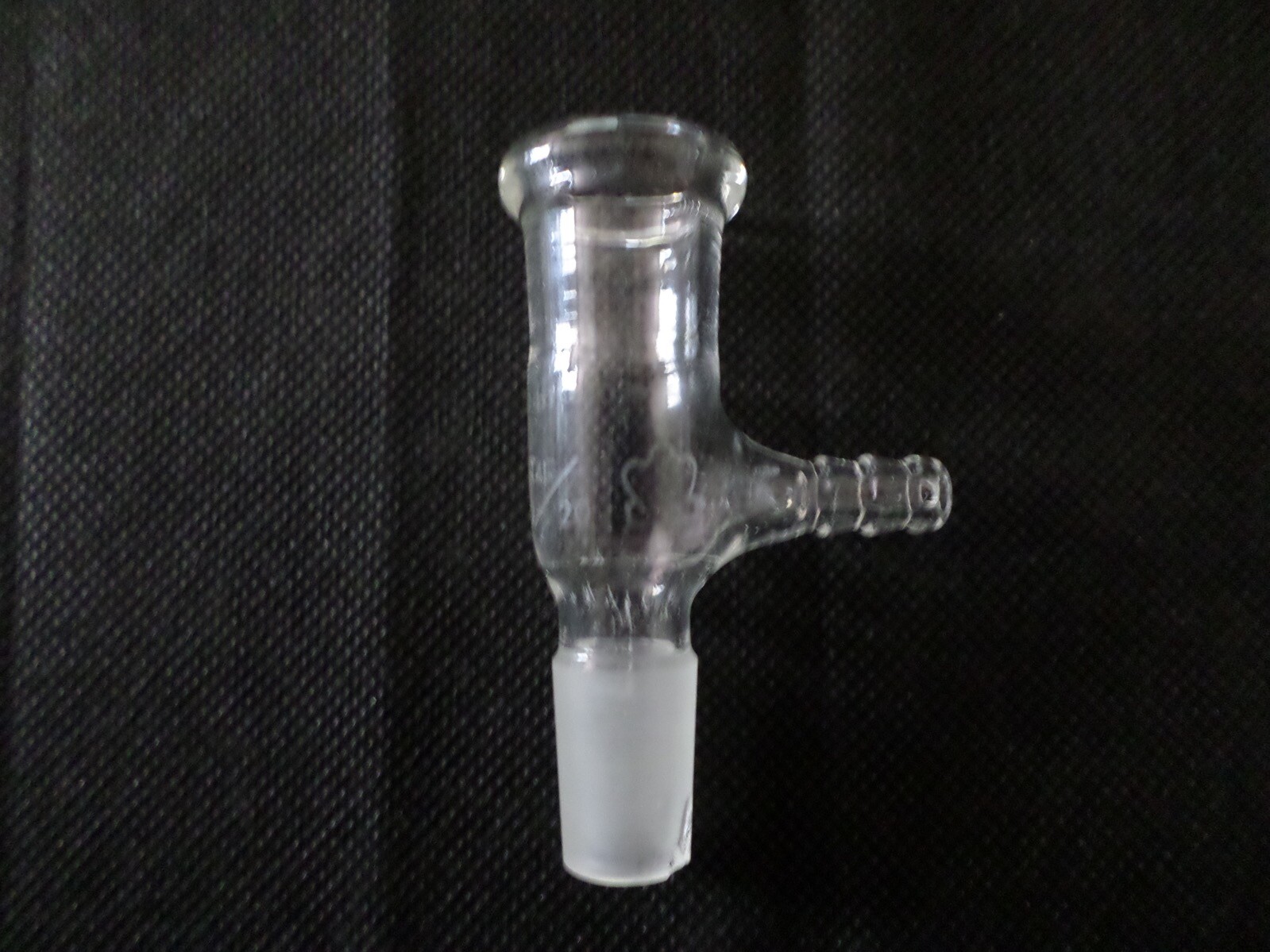 Kontes Glass 14/20 Inner 19/22 Outer Joint Thermometer Inlet Adapter 8mmOD Chips