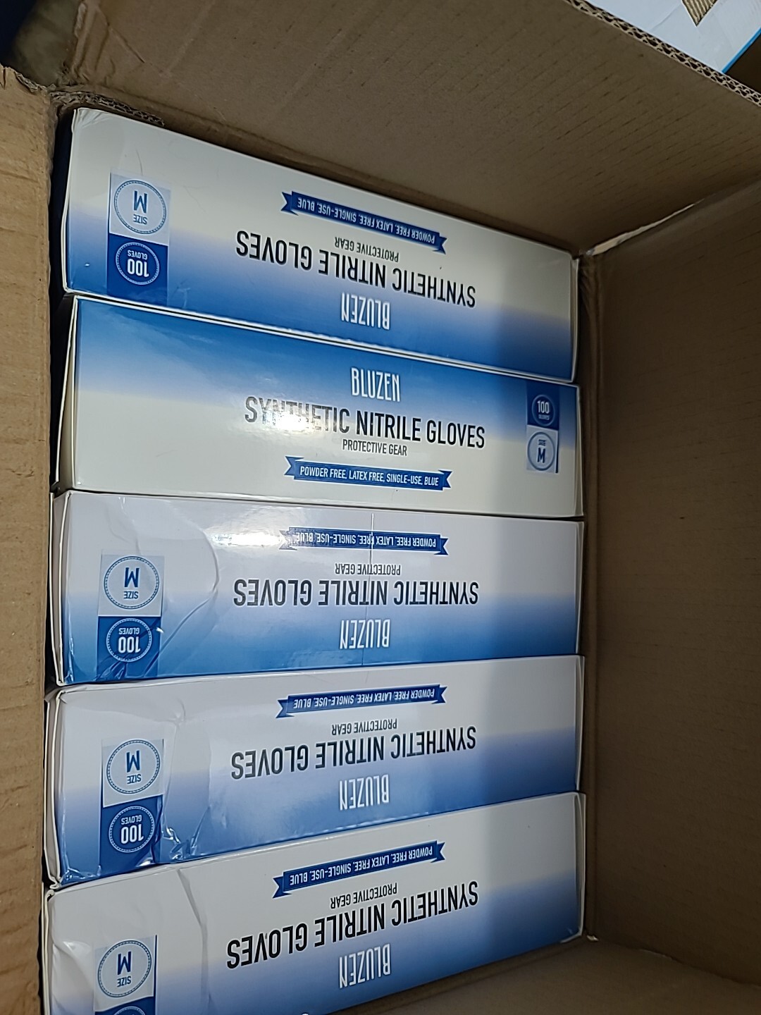 BLUZEN Disposable Nitrile Gloves Premium Extra Strong Powder/ Latex Free 1000 pc