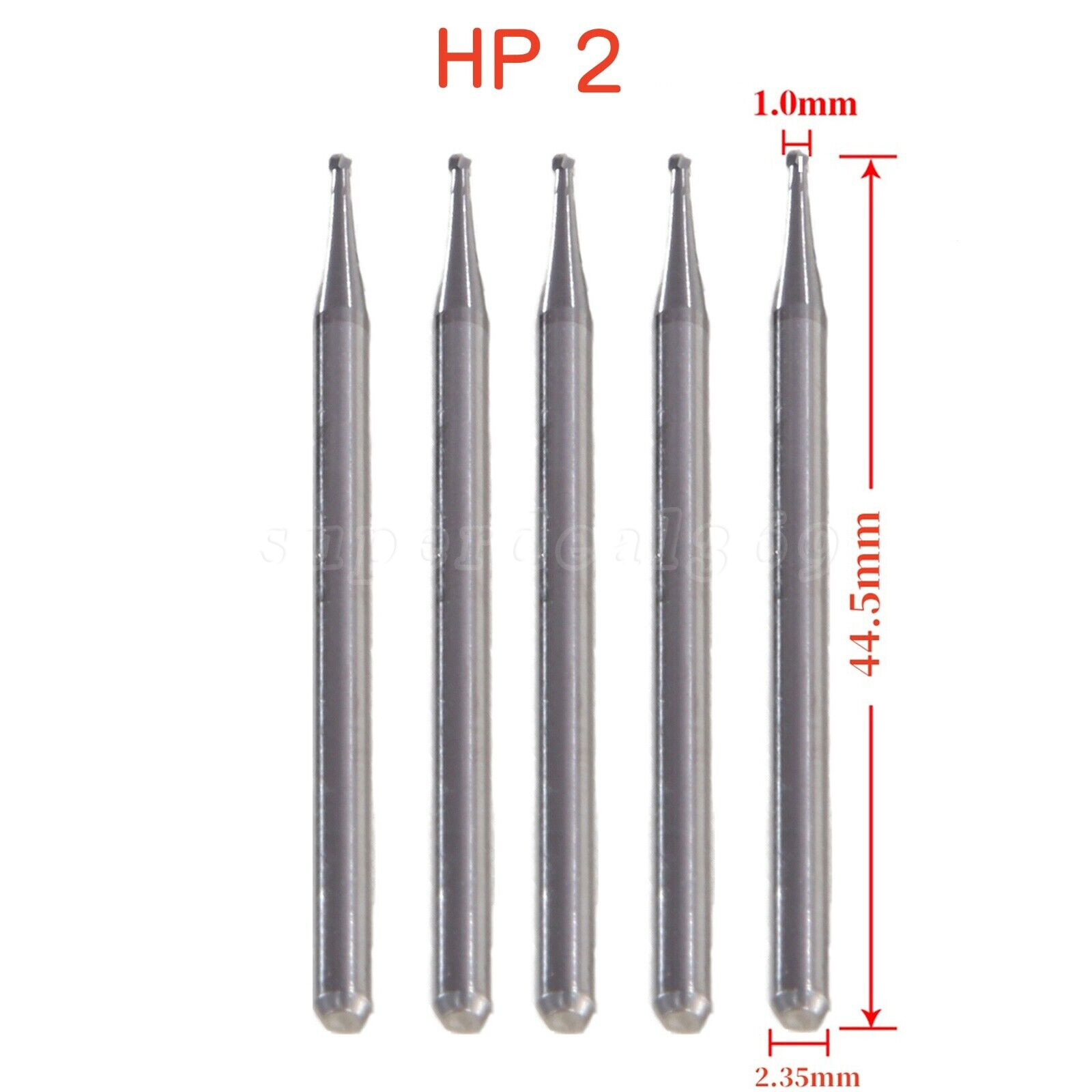Dental Tungsten Carbide Bur 44.5mm Long Shank HP Straight Handpiece HP2 HP8 OR