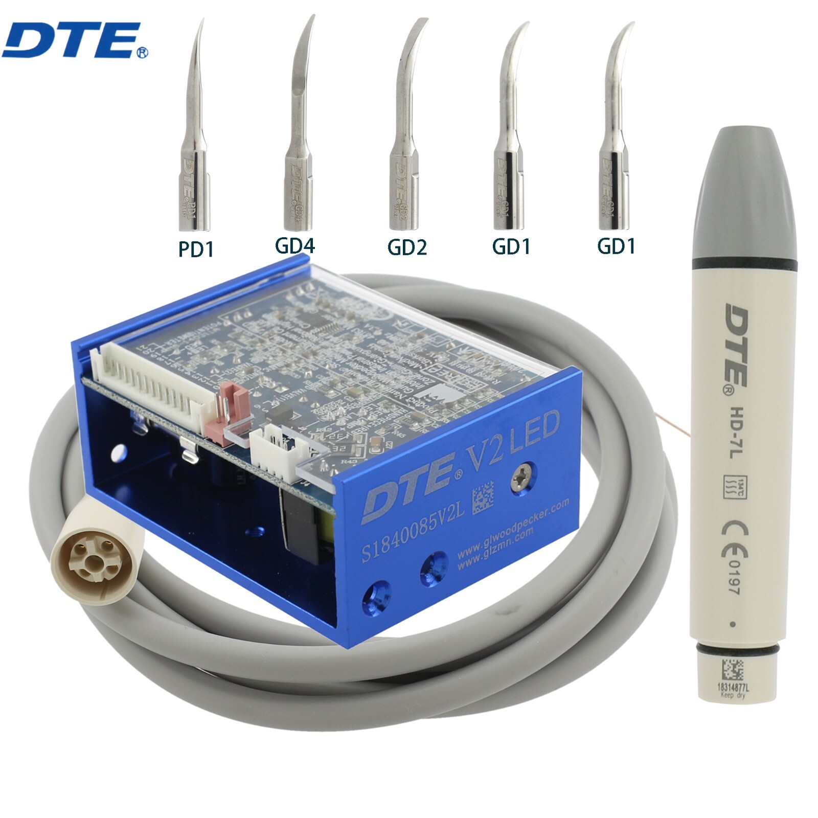 Ultrasonic Scaler DTE V2 V3 LED ACTEON Tip Piezo NEWTRON LED Handpiece H3 1S 10Z