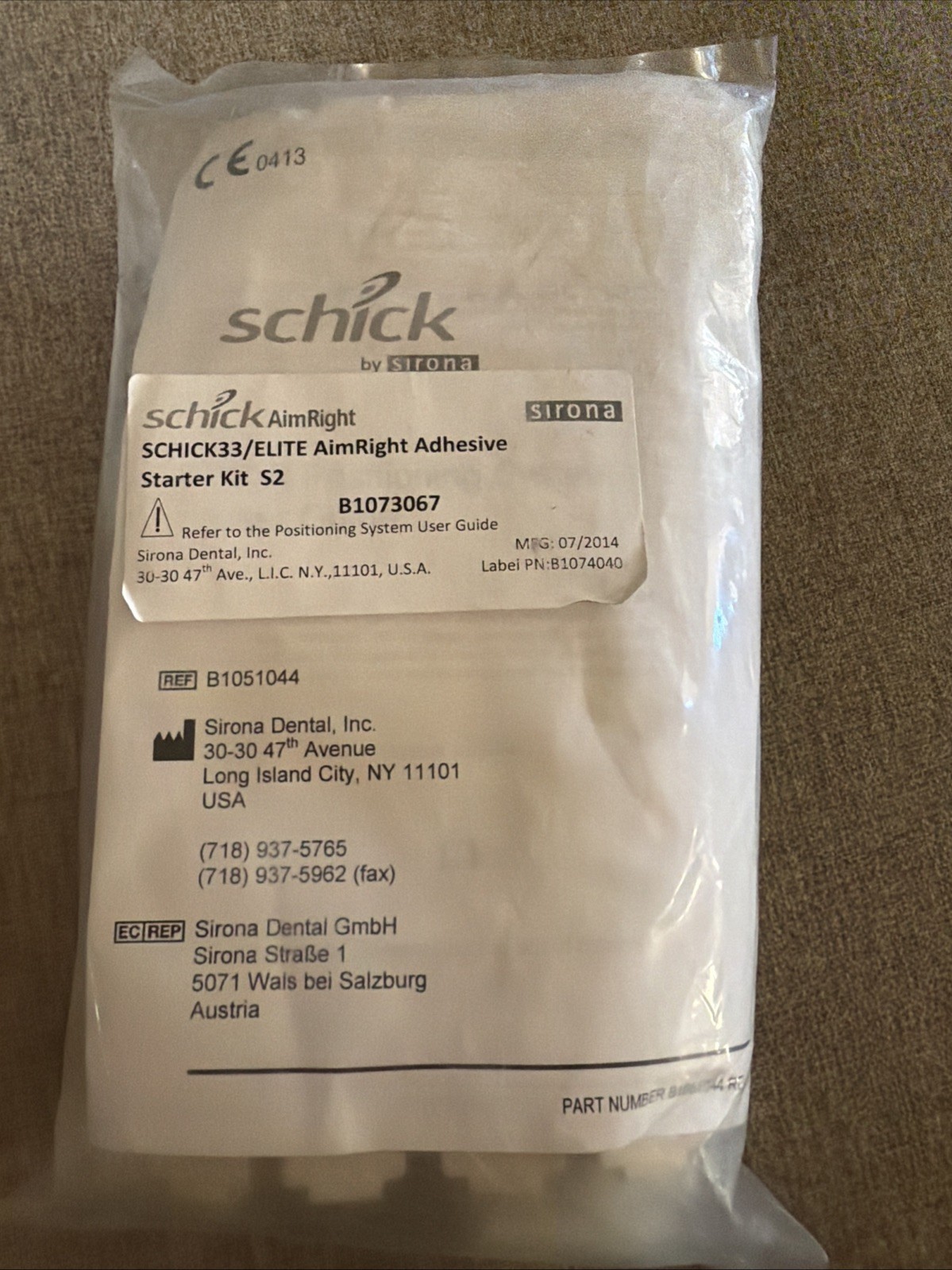 Schick/Sirona Elite/33/Sensor Aimright Holder Kit-100 Sheaths,Size 2