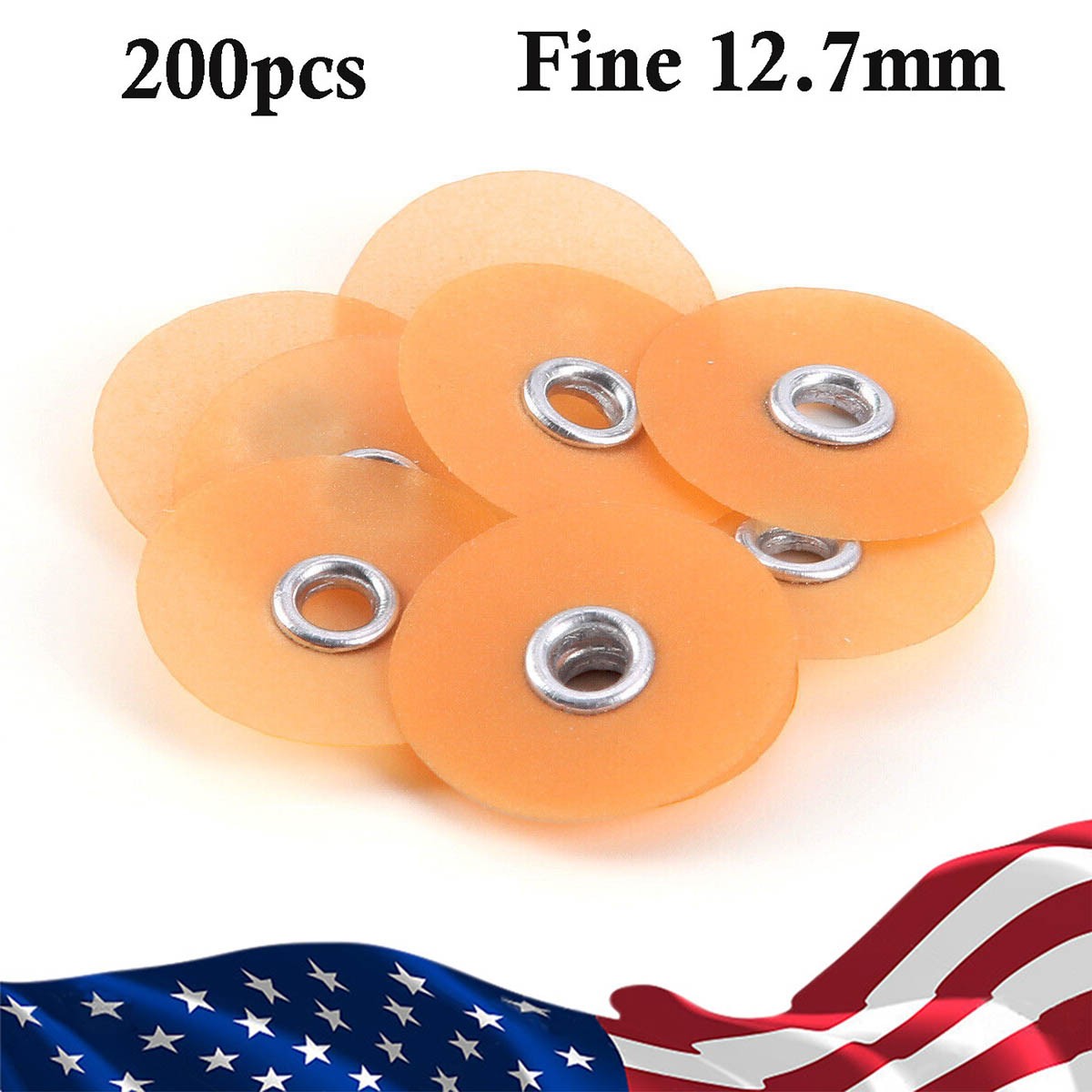 Dental Sof-Lex Extra Thin Composite Finishing Polishing Discs 12.7mm Fine 200PCS