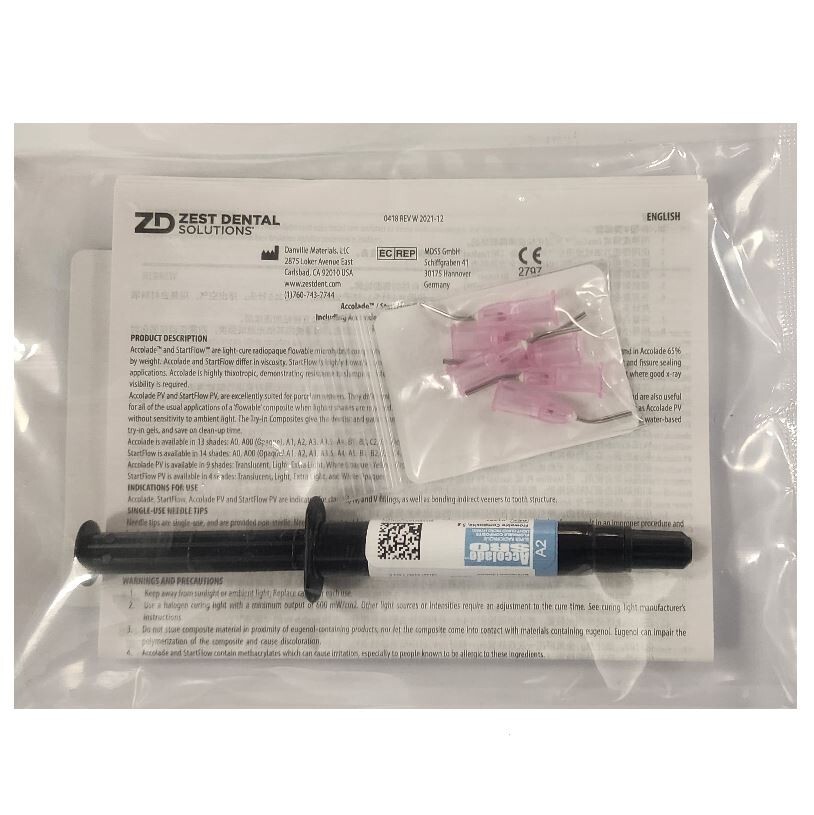 *1-Pack* Danville Accolade SRO A2 Flowable Composite 5g Syringe 91387