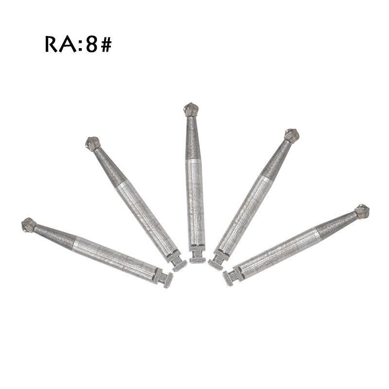 Dental Tungsten Steel Carbide Burs RA 1-8 For Low Speed Contra Angle Handpiece