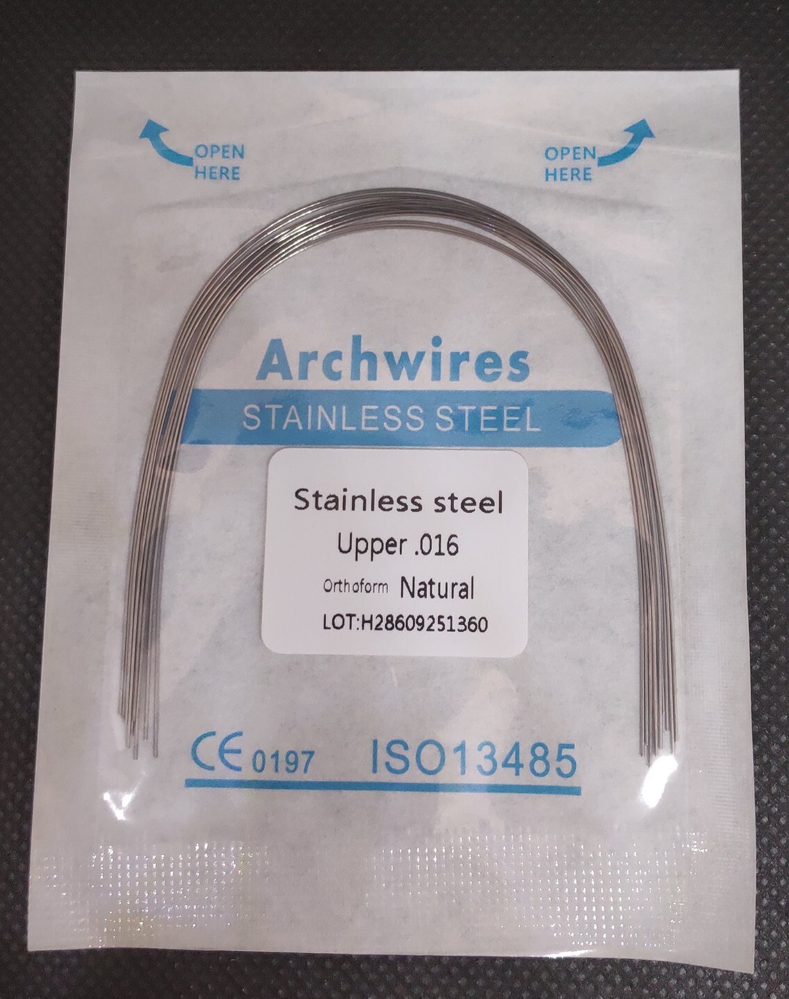 Dental Orthodontic Stainless Steel Arch Wires Round Wires Natural Form Arcos