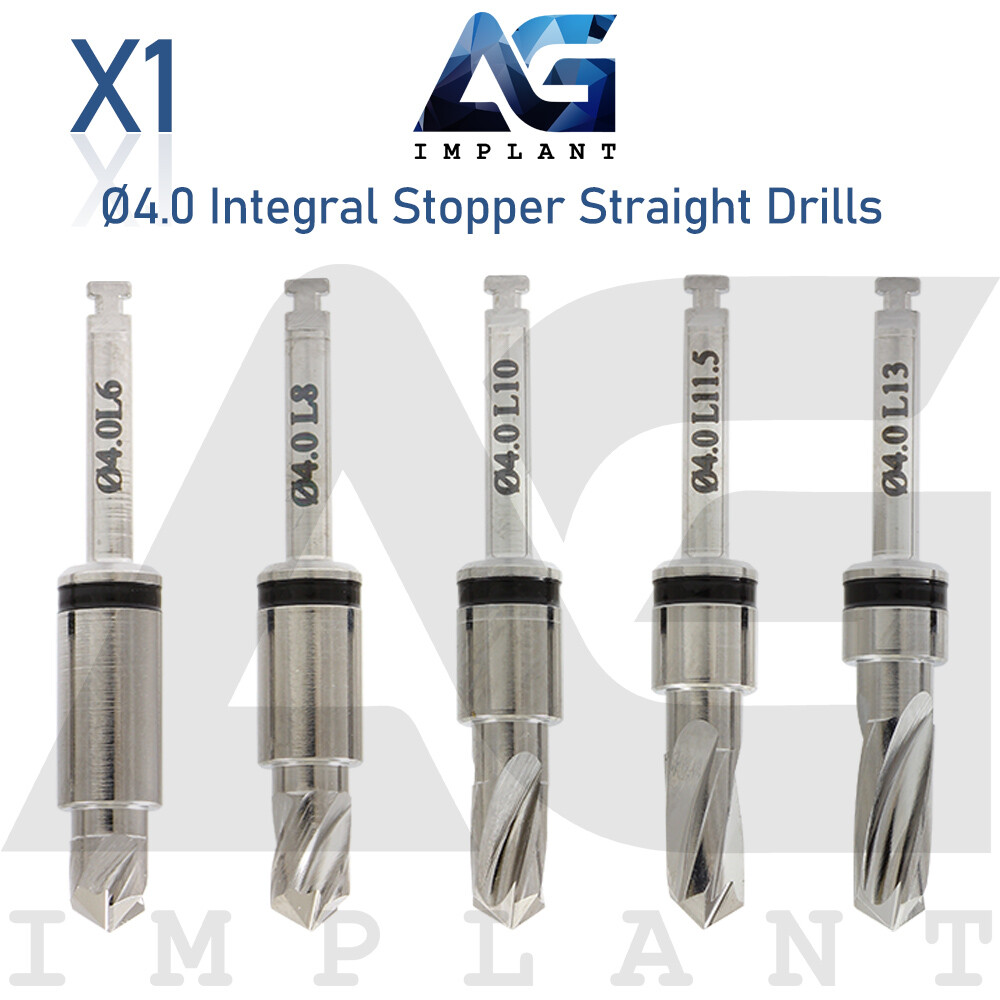 Ø4.0 Integral Stopper Straight Drill External Irrigation Dental Tool Dentistry