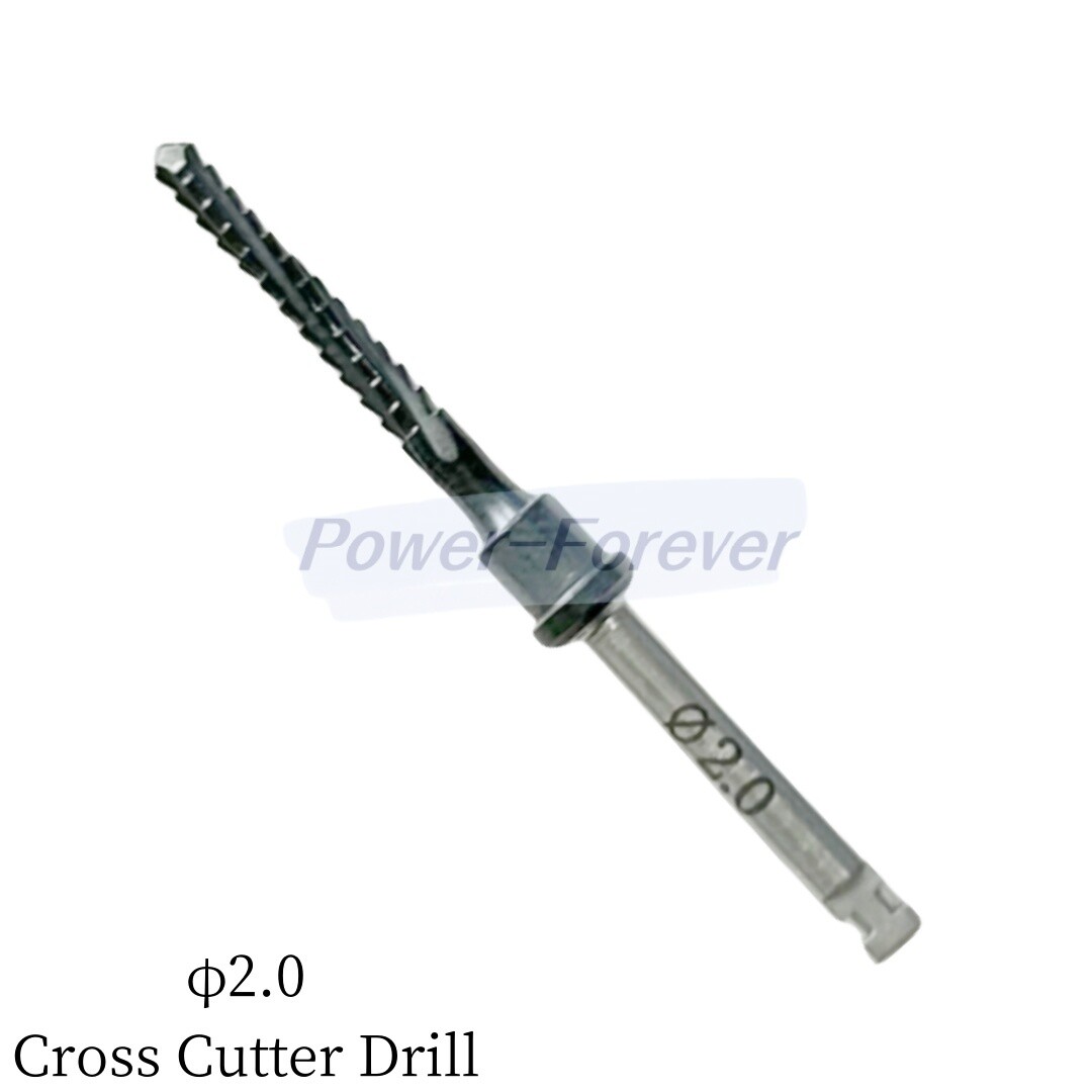 ∅2.0 Dental Cross Cutter Drill Implant Bone Side Cut Debris Blade Fit Lindemann