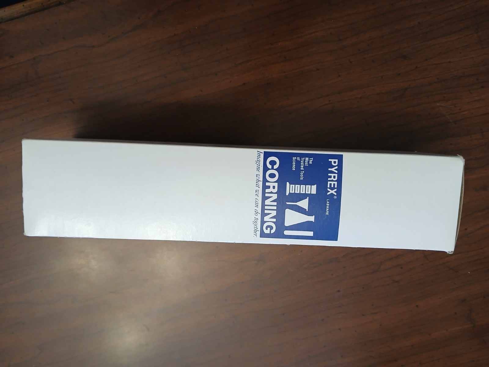 CORNING Pyrex 100ML Graduated Cylinder Hex Base 3042 Red Scale/Spout Made in USA