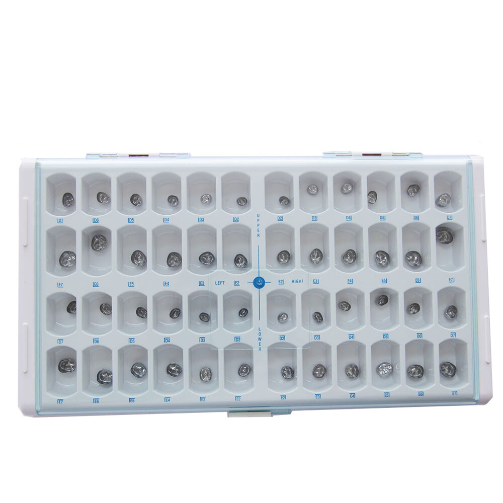 48Pcs/96Pcs Dental Crown for Teeth Preformed Primary Molar Adult Kid Crowns