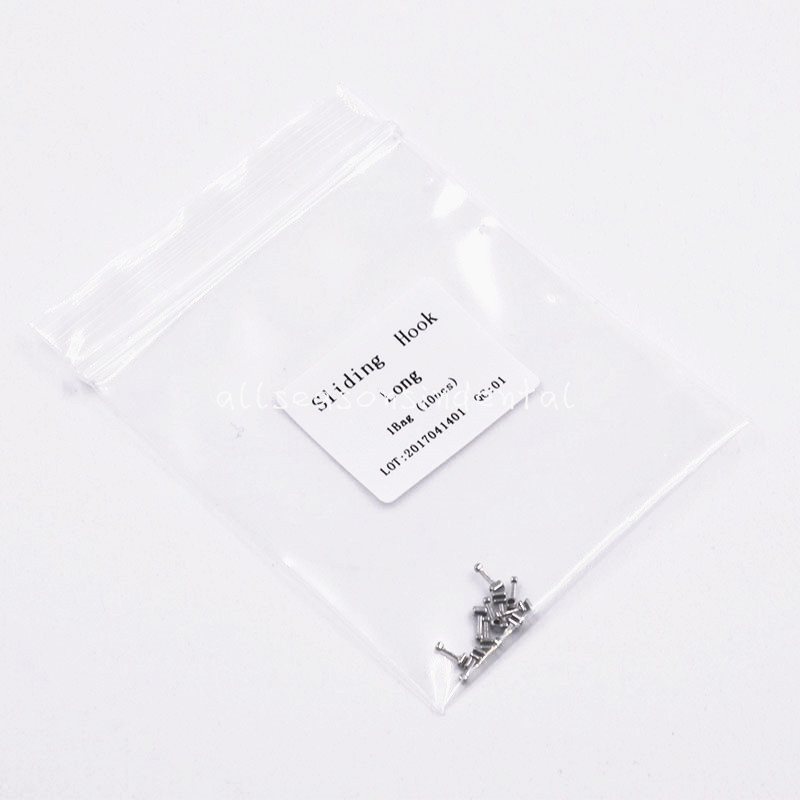10 Pcs/Pack Dental Orthodontic Crimpable Hook Long/ Medium/Short Type Option