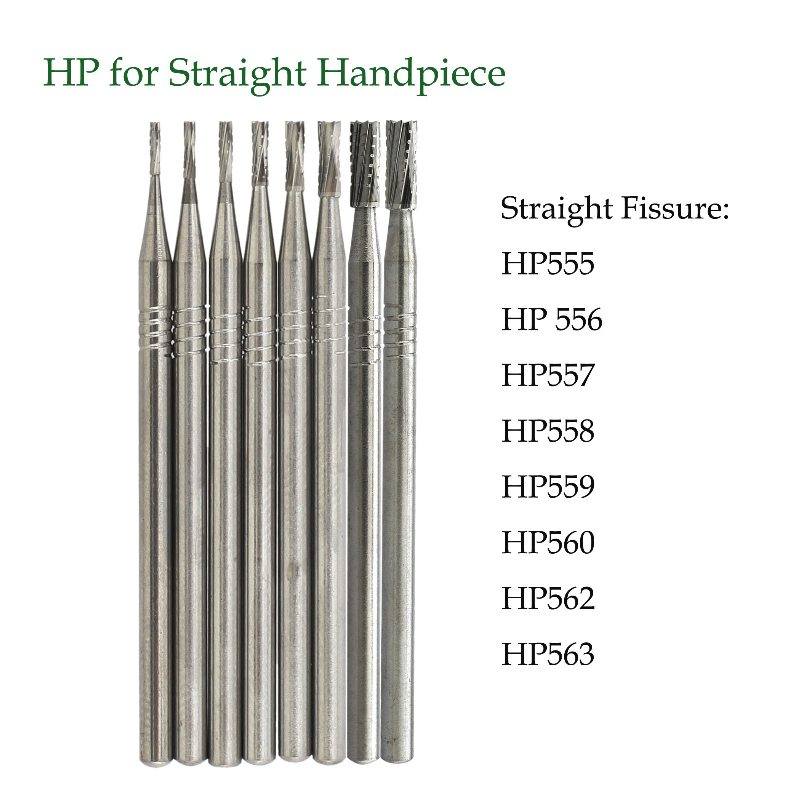 Wave Dental Carbide Burs Round Fissure HP 8 557 Surgical Straight Handpiece Burs