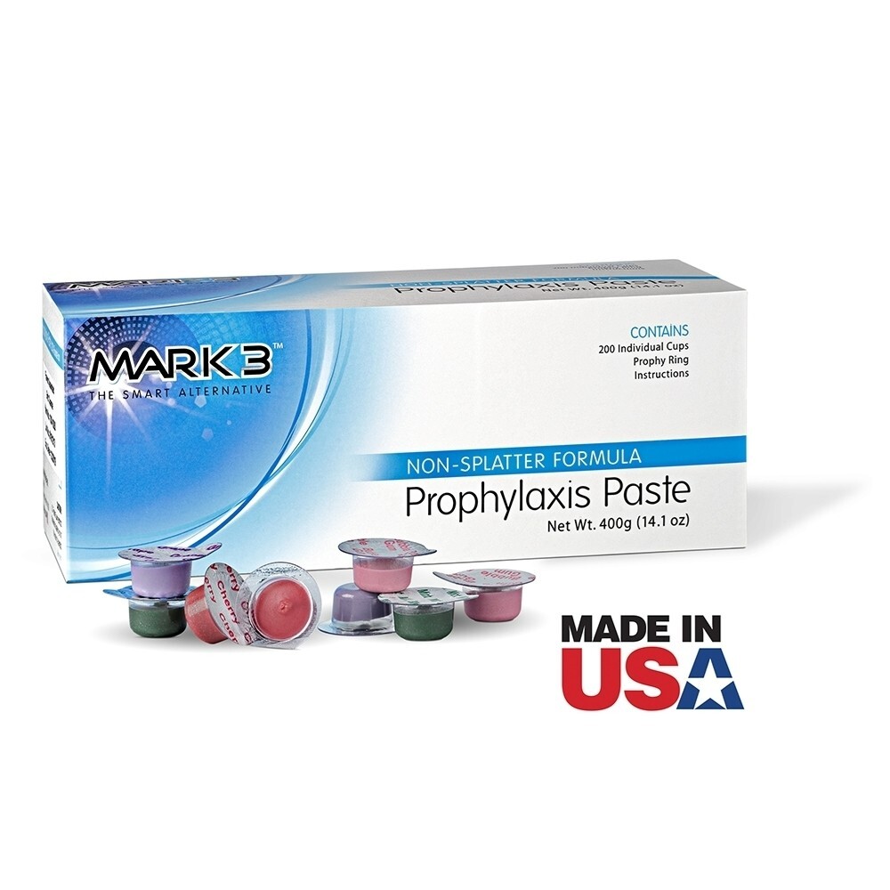 Dental Prophy Paste Prophylaxis Non Splatter Coarse Assorted, 200/Bx