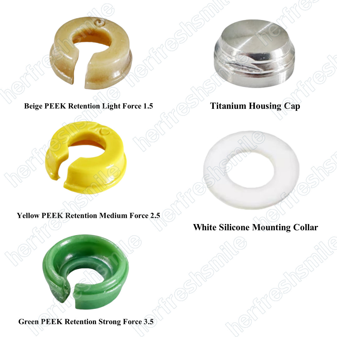 Novaloc Retention Inserts Caps Tool Dental Peek Matrix Locator Housing Mounting
