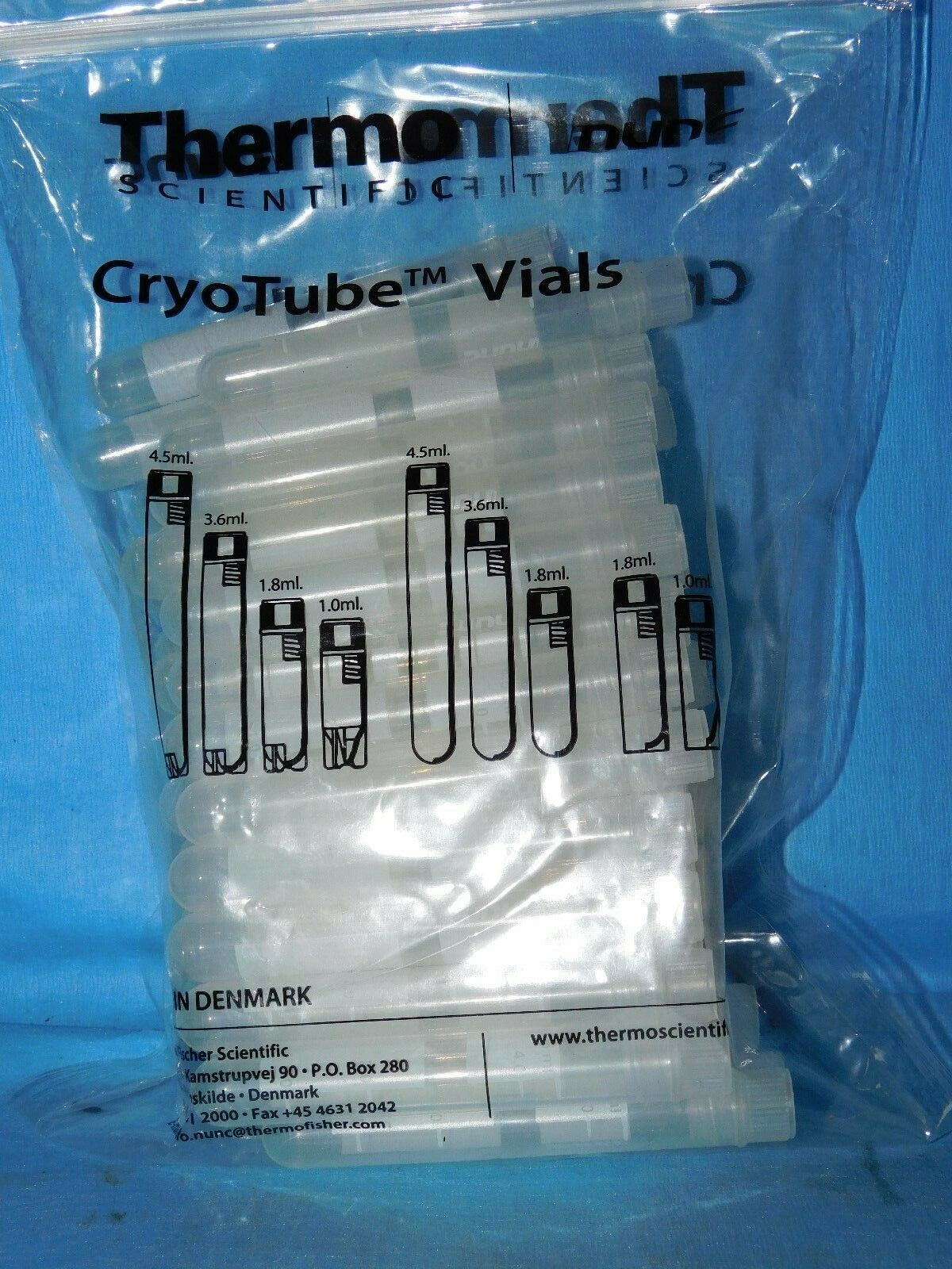 363452 THERMO SCIENTIFIC NUNC CRYOTUBE VIALS 4.5ML STERILE 50/BAG