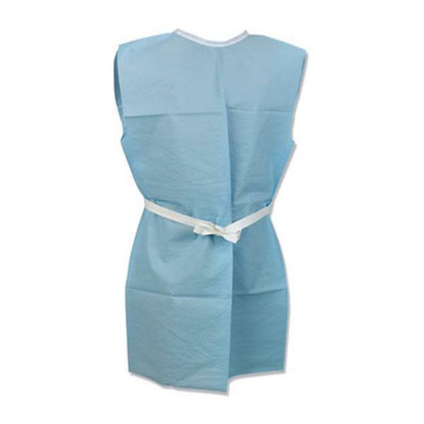 *50-Piece* Tidi Blue Exam Gowns 30″ x 42″ 3-Ply Tissue 918507