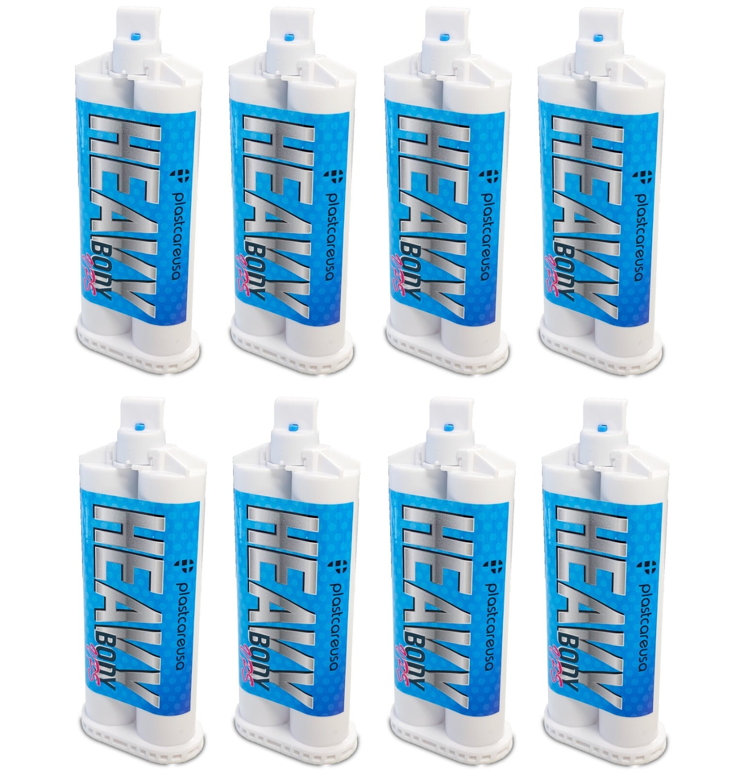 8 x Heavy Body Regular Set Dental Vinyl Polysiloxane Impression Material VPS PVS