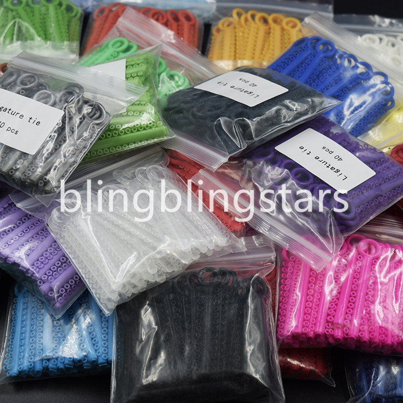 10 Packs 10400 Pcs Dental Orthodontics Elastic Ligature Ties 36 Colors For Chose