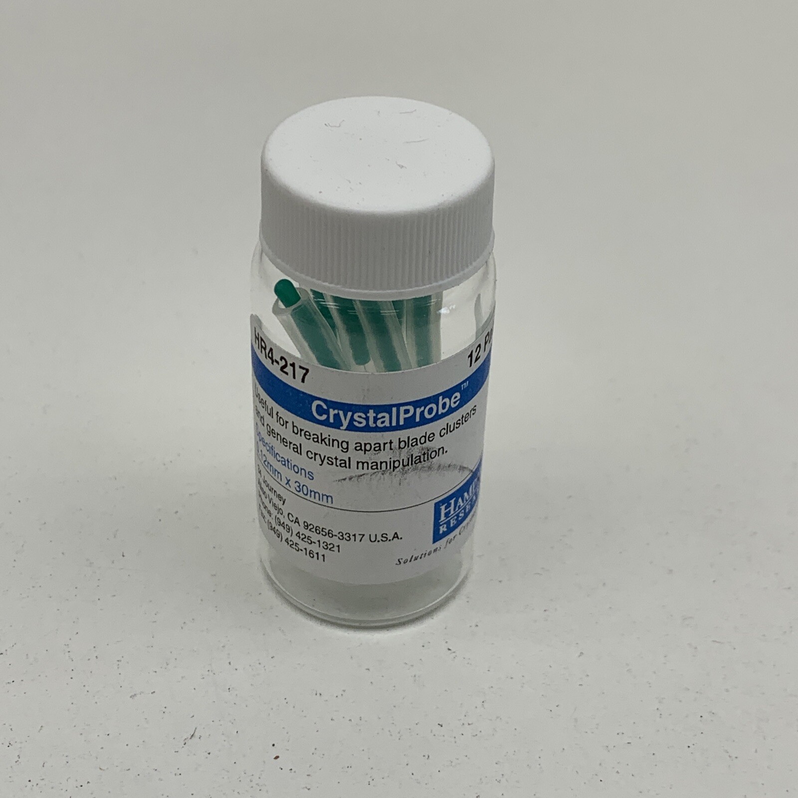 (10) Hampton Research HR4-217 Stainless Steel Crystal Probe 0.12mm x 30mm