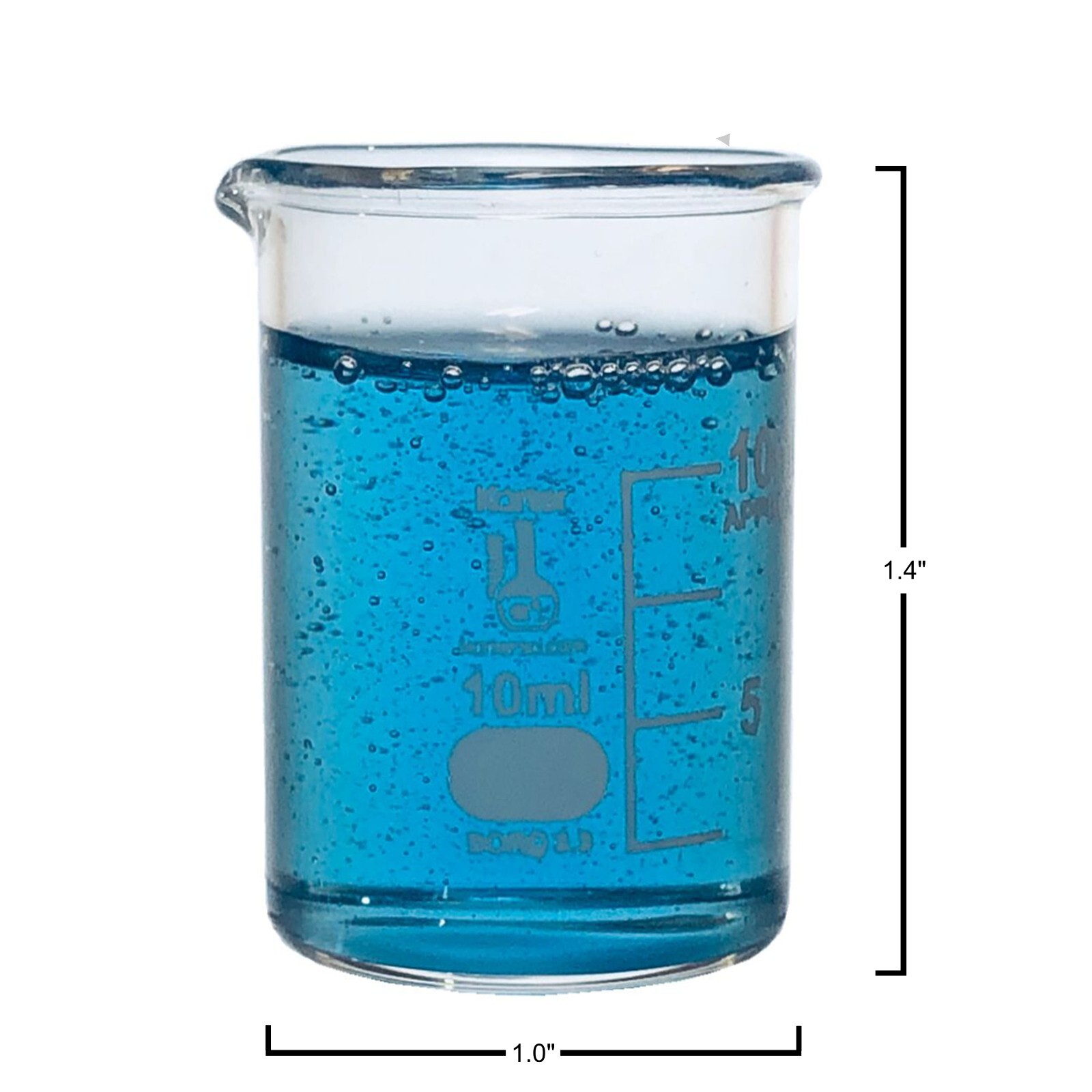 10ml Glass Beaker, Griffin Low Form, Graduated, Karter Sci 247B4 (Single)