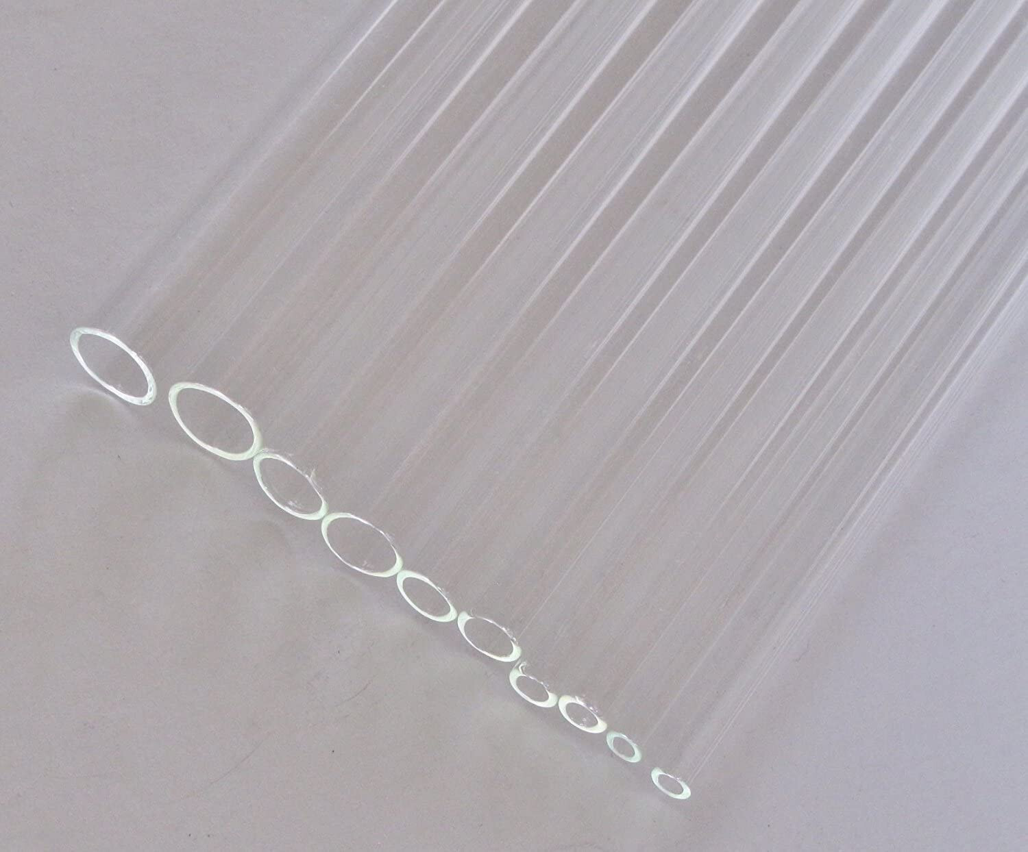 10x Pack of 10 Glass Tubing 12″ Long Borosilicate Glass OD 12mm 10mm 8mm 6mm 4mm