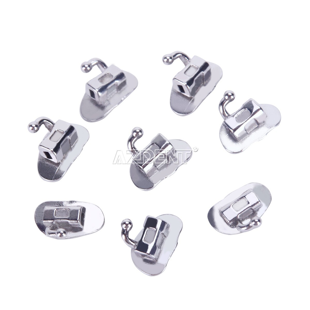 AZDENT Dental Ortho Buccal Tube 1st 2nd Molar Roth/MBT 022 018 Bondable Non-Conv