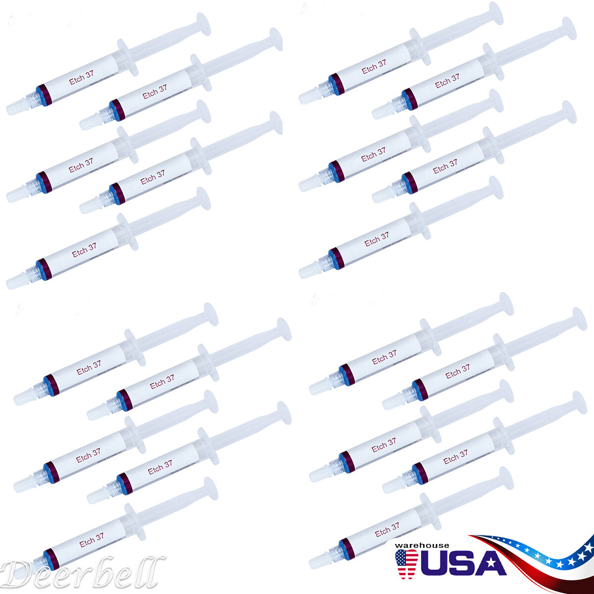 20Pcs Dental Dentex 37% Acid Etching Gel Etchant 5ml/syringe