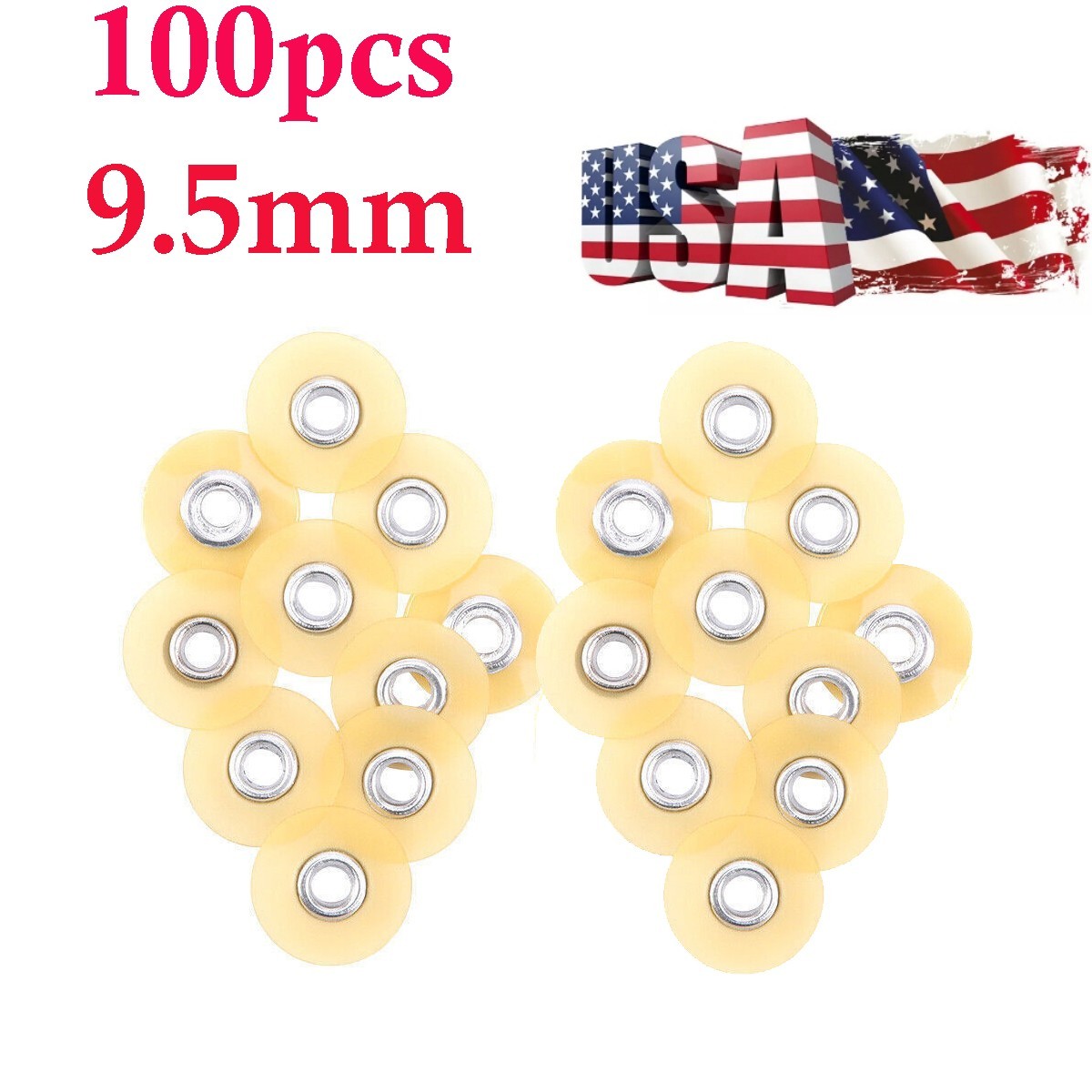 100PCS Dental SOFLEX Discs Composite Finishing Polishing Discs 9.5mm/12.7mm