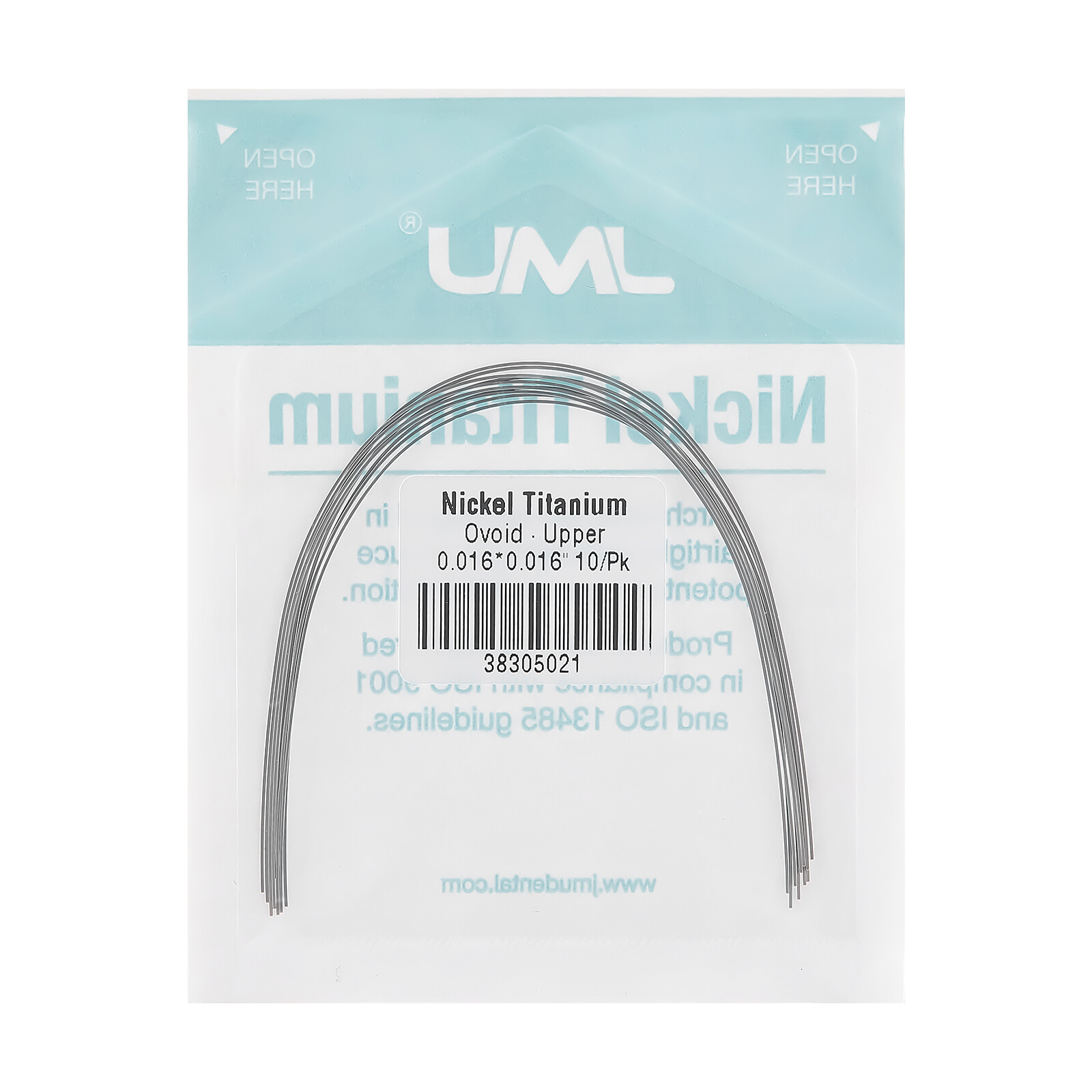 50bags Dental Orthodontic Brace Arch Wires Super Elastic NITI Round Ovoid Form