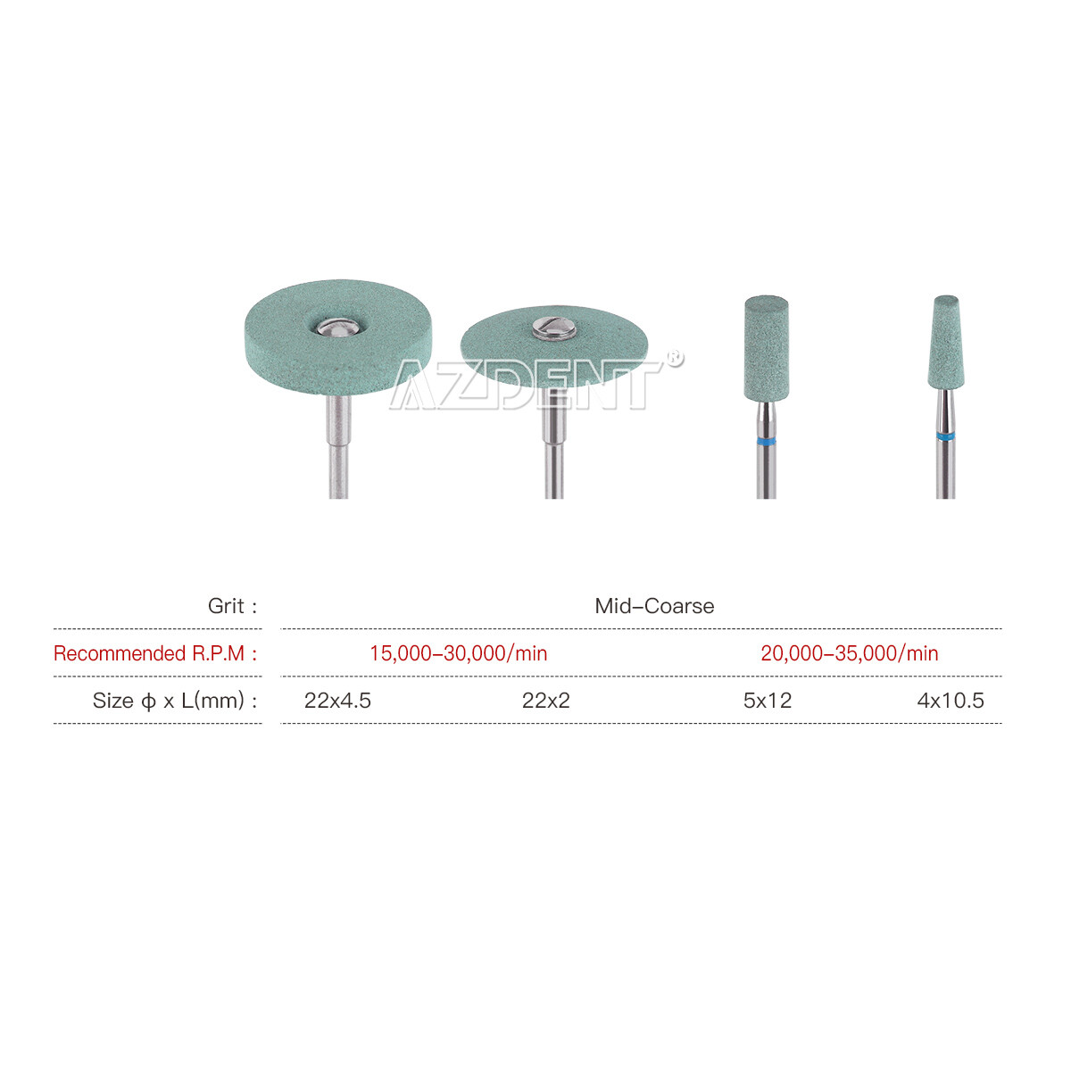 Dental Lab Ceramic Diamond Grinder Zirconia Porcelain Polisher Polishing Bur