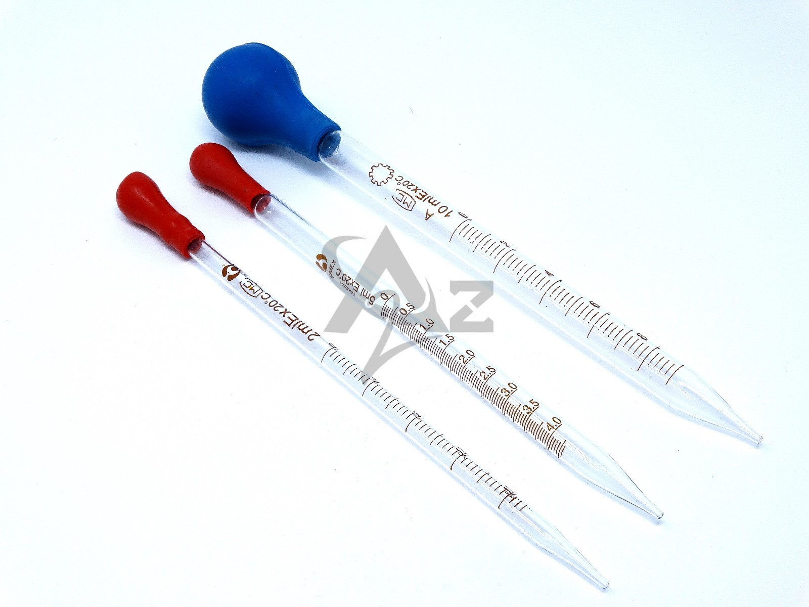 3 Graduated Glass Droppers 8″,For Medicine Art Essential Oils Eye, 2ml 3ml 10ml
