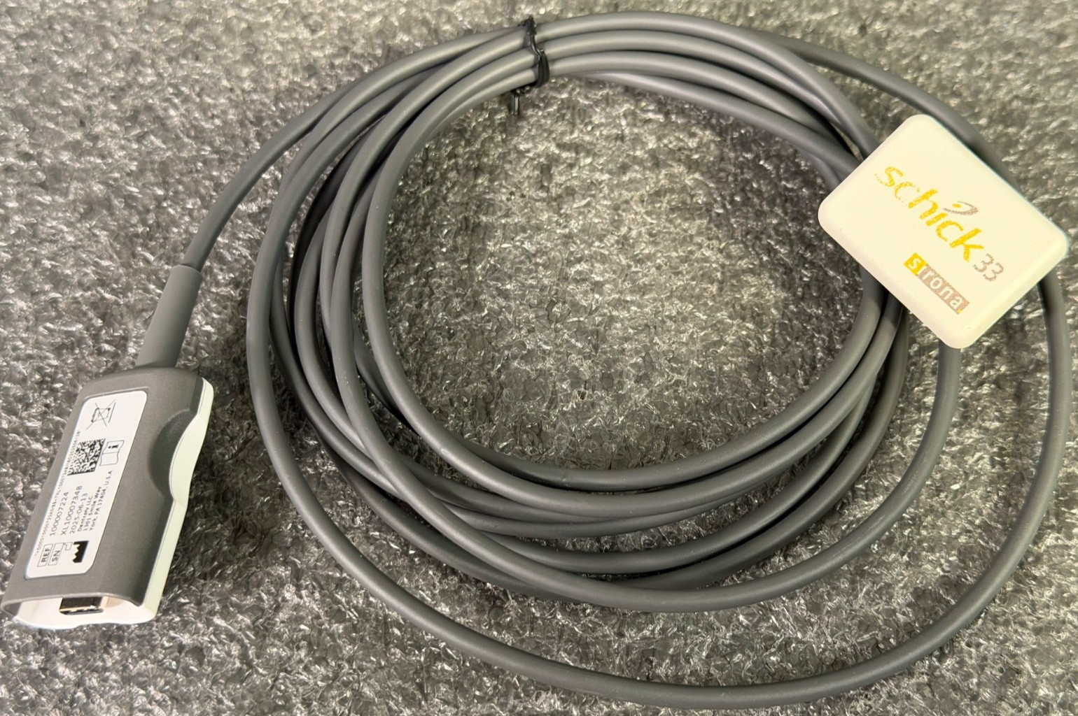 Sirona Schick 33 Size #0 Sensor W/ USB 3.0 Grey Connecting Cord Ref: 100007224