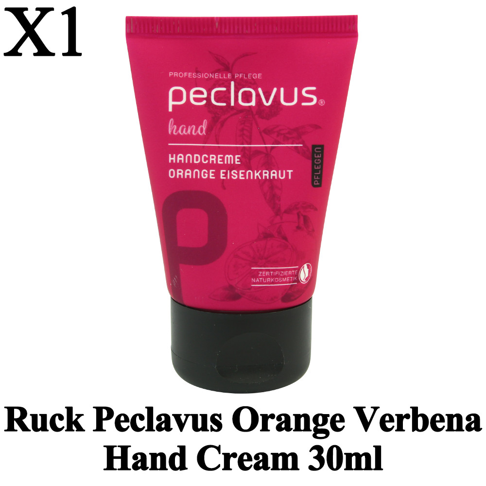 1x Ruck Peclavus Orange Verbena Hand Cream 30ml Nourishing Moisturizing Lotion